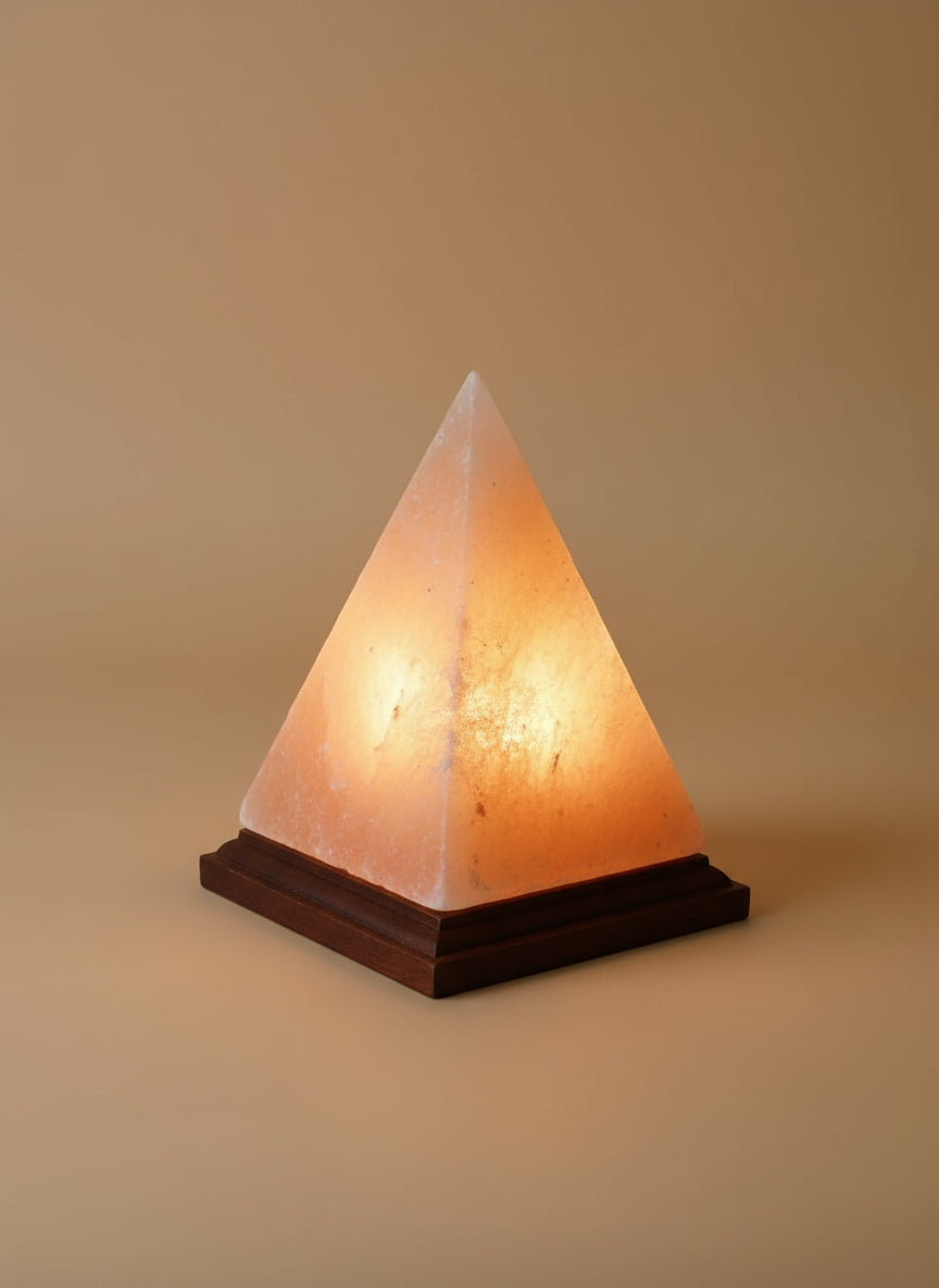 Pyramid Salt Lamp